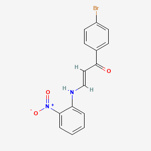 1-(4-bromophenyl)-3-[(2-nitrophenyl)amino]-2-propen-1-one