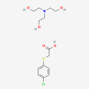 [(4-chlorophenyl)thio]acetic acid - 2,2',2''-nitrilotriethanol (1:1)