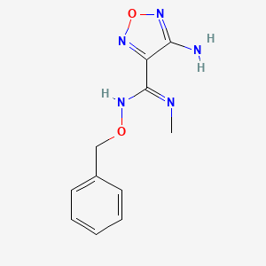 4-amino-N'-(benzyloxy)-N-methyl-1,2,5-oxadiazole-3-carboximidamide