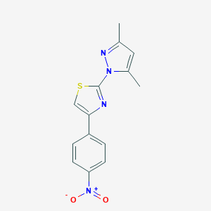 2-(3,5-Dimethyl-1H-pyrazole-1-yl)-4-(4-nitrophenyl)thiazole