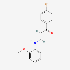 1-(4-bromophenyl)-3-[(2-methoxyphenyl)amino]-2-propen-1-one