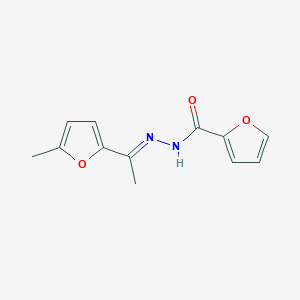 molecular formula C12H12N2O3 B3858415 N'-[1-(5-methyl-2-furyl)ethylidene]-2-furohydrazide 