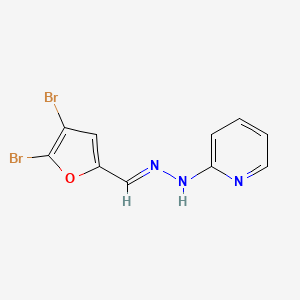 N-[(E)-(4,5-dibromofuran-2-yl)methylideneamino]pyridin-2-amine