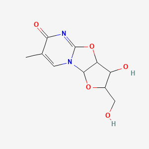 3-hydroxy-2-(hydroxymethyl)-7-methyl-2,3,3a,9a-tetrahydro-6H-furo[2',3':4,5][1,3]oxazolo[3,2-a]pyrimidin-6-one