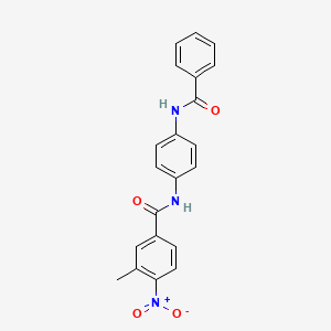 N-[4-(benzoylamino)phenyl]-3-methyl-4-nitrobenzamide