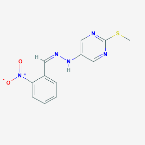 2-Nitrobenzaldehyde [2-(methylsulfanyl)-5-pyrimidinyl]hydrazone