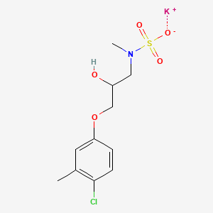 molecular formula C11H15ClKNO5S B3858460 potassium [3-(4-chloro-3-methylphenoxy)-2-hydroxypropyl]methylsulfamate 