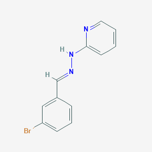 molecular formula C12H10BrN3 B3858506 3-bromobenzaldehyde 2-pyridinylhydrazone 
