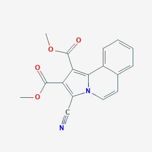 molecular formula C17H12N2O4 B385851 Dimethyl 3-cyanopyrrolo[2,1-a]isoquinoline-1,2-dicarboxylate 