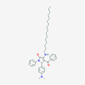4-benzoyl-5-[4-(dimethylamino)phenyl]-3-(hexadecylamino)-1-phenyl-1,5-dihydro-2H-pyrrol-2-one