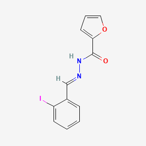 molecular formula C12H9IN2O2 B3858555 N'-(2-iodobenzylidene)-2-furohydrazide 