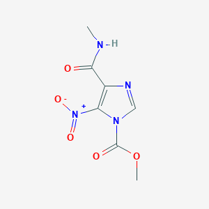 methyl 5-nitro-4-[(methylamino)carbonyl]-1H-imidazole-1-carboxylate