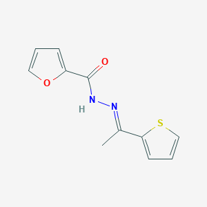 molecular formula C11H10N2O2S B3858565 N'-[1-(2-thienyl)ethylidene]-2-furohydrazide 