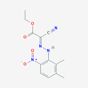 molecular formula C13H14N4O4 B385857 Ethyl cyano({6-nitro-2,3-dimethylphenyl}hydrazono)acetate 
