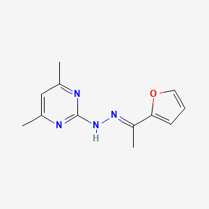 1-(2-furyl)ethanone (4,6-dimethyl-2-pyrimidinyl)hydrazone