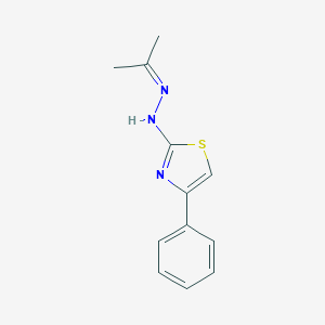 1-(4-Phenylthiazol-2-yl)-2-(propan-2-ylidene)hydrazine