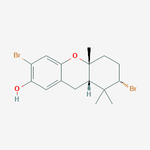 molecular formula C16H20Br2O2 B038586 Cymobarbatol CAS No. 124962-11-4
