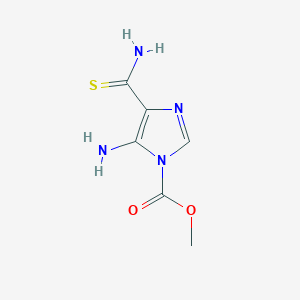 methyl 5-amino-4-carbamothioyl-1H-imidazole-1-carboxylate