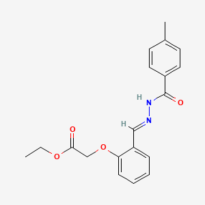 ethyl {2-[2-(4-methylbenzoyl)carbonohydrazonoyl]phenoxy}acetate