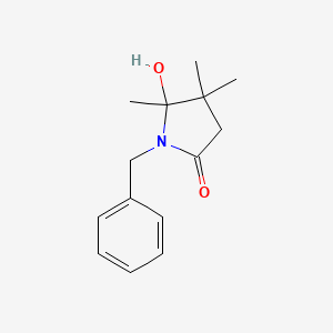 1-benzyl-5-hydroxy-4,4,5-trimethyl-2-pyrrolidinone