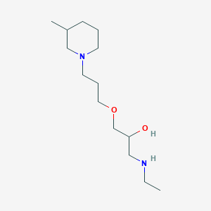 1-(ethylamino)-3-[3-(3-methyl-1-piperidinyl)propoxy]-2-propanol