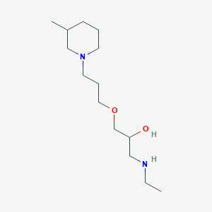 molecular formula C14H30N2O2 B3858645 1-(ethylamino)-3-[3-(3-methyl-1-piperidinyl)propoxy]-2-propanol 