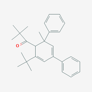 molecular formula C28H34O B385865 1-(2-Tert-butyl-6-methyl-4,6-diphenylcyclohexa-2,4-dien-1-yl)-2,2-dimethylpropan-1-one 