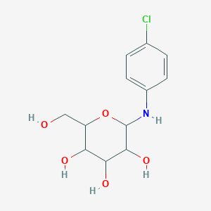 molecular formula C12H16ClNO5 B3858650 N-(4-chlorophenyl)-beta-D-mannopyranosylamine CAS No. 5975-03-1