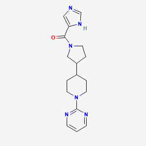 2-{4-[1-(1H-imidazol-5-ylcarbonyl)-3-pyrrolidinyl]-1-piperidinyl}pyrimidine
