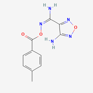 4-amino-N'-[(4-methylbenzoyl)oxy]-1,2,5-oxadiazole-3-carboximidamide