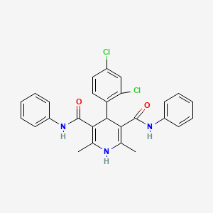 4-(2,4-dichlorophenyl)-2,6-dimethyl-N,N'-diphenyl-1,4-dihydro-3,5-pyridinedicarboxamide
