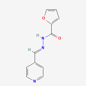 molecular formula C11H9N3O2 B3858685 N'-(4-pyridinylmethylene)-2-furohydrazide 