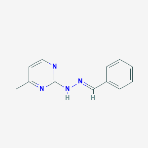 molecular formula C12H12N4 B3858698 benzaldehyde (4-methyl-2-pyrimidinyl)hydrazone 