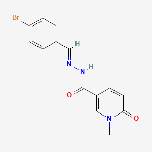 N'-(4-bromobenzylidene)-1-methyl-6-oxo-1,6-dihydro-3-pyridinecarbohydrazide