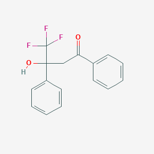 molecular formula C16H13F3O2 B385872 4,4,4-Trifluoro-3-hydroxy-1,3-diphenylbutan-1-one 