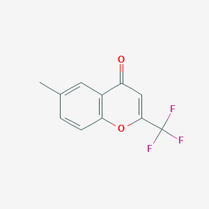 molecular formula C11H7F3O2 B385875 6-methyl-2-(trifluoromethyl)-4H-chromen-4-one CAS No. 579-00-0