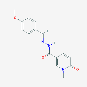 N'-(4-methoxybenzylidene)-1-methyl-6-oxo-1,6-dihydro-3-pyridinecarbohydrazide