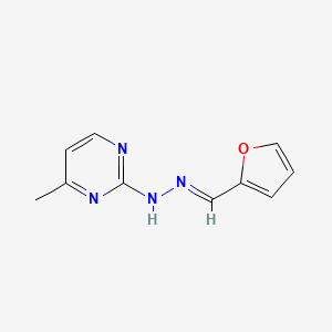 molecular formula C10H10N4O B3858758 2-furaldehyde (4-methyl-2-pyrimidinyl)hydrazone 