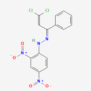 3,3-dichloro-1-phenyl-2-propen-1-one (2,4-dinitrophenyl)hydrazone