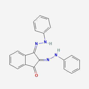 molecular formula C21H16N4O B3858794 1H-indene-1,2,3-trione 1,2-bis(phenylhydrazone) 
