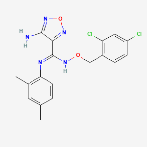 4-amino-N'-[(2,4-dichlorobenzyl)oxy]-N-(2,4-dimethylphenyl)-1,2,5-oxadiazole-3-carboximidamide