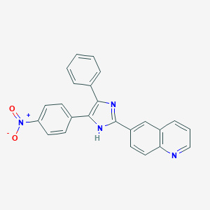 6-(5-{4-nitrophenyl}-4-phenyl-1H-imidazol-2-yl)quinoline
