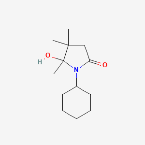 1-cyclohexyl-5-hydroxy-4,4,5-trimethyl-2-pyrrolidinone