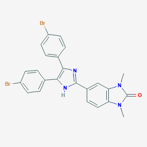 5-[4,5-bis(4-bromophenyl)-1H-imidazol-2-yl]-1,3-dimethyl-1,3-dihydro-2H-benzimidazol-2-one