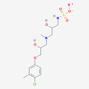 molecular formula C14H22ClKN2O6S B3858866 potassium {3-[[3-(4-chloro-3-methylphenoxy)-2-hydroxypropyl](methyl)amino]-2-hydroxypropyl}sulfamate 