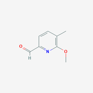 molecular formula C8H9NO2 B038589 6-甲氧基-5-甲基吡啶-2-甲醛 CAS No. 123506-65-0