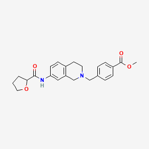 molecular formula C23H26N2O4 B3858938 methyl 4-{[7-[(tetrahydro-2-furanylcarbonyl)amino]-3,4-dihydro-2(1H)-isoquinolinyl]methyl}benzoate 