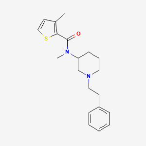 N,3-dimethyl-N-[1-(2-phenylethyl)-3-piperidinyl]-2-thiophenecarboxamide