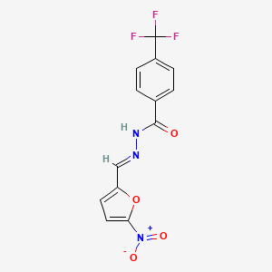 N'-[(5-nitro-2-furyl)methylene]-4-(trifluoromethyl)benzohydrazide