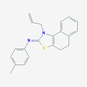 molecular formula C21H20N2S B385903 N-(1-allyl-4,5-dihydronaphtho[1,2-d][1,3]thiazol-2(1H)-ylidene)-N-(4-methylphenyl)amine 